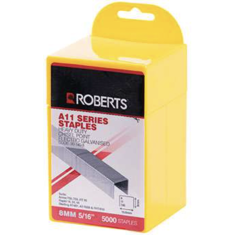 Roberts A11 8mm Staples x 5000