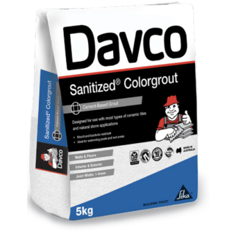 Davco Sanitized Colorgrout 49 Light Grey - 15kg Bag