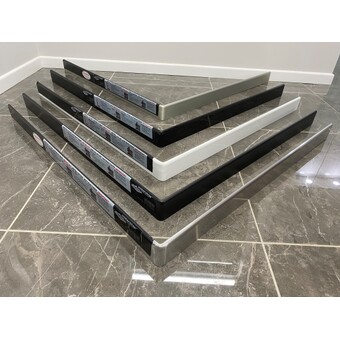 Waterstop Streamline 90Â° 2 Leg Matt Black - 1200mm x 1200mm